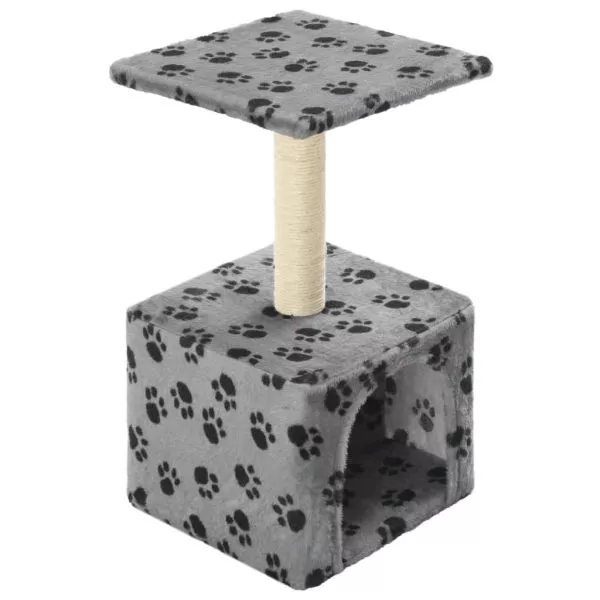Cat Tree with Sisal Scratching Post 55 cm Grey - Image 8