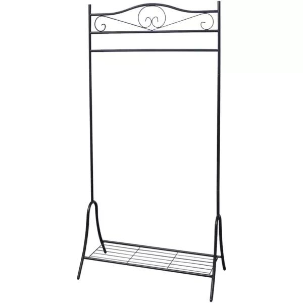 Clothing Rack White Steel - Image 6