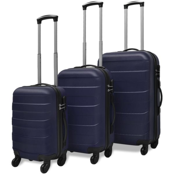 Three Piece Hardcase Trolley Set Black 45.5/55/66 cm - Image 19