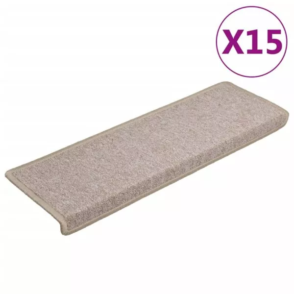 Carpet Stair Treads 15 pcs 65x21x4 cm Anthracite - Image 32