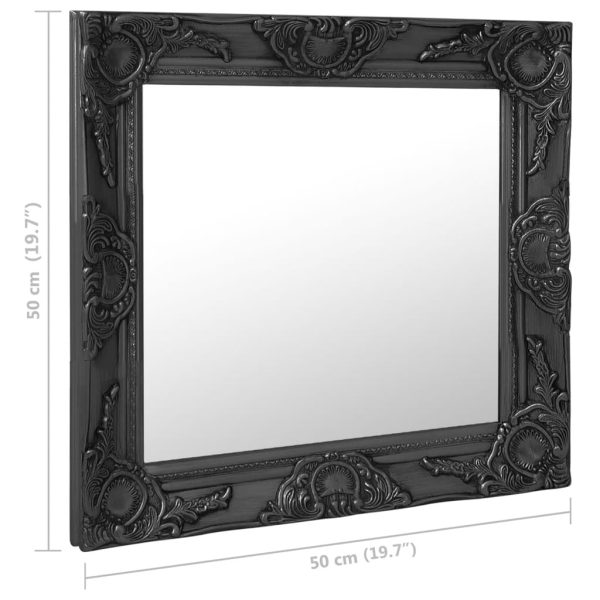 Wall Mirror Baroque Style 40x40 cm White - Image 32