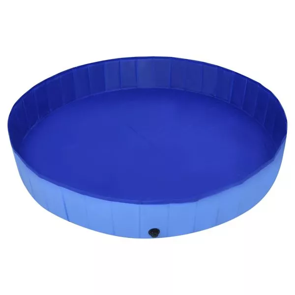 Foldable Dog Swimming Pool Blue 200x30 cm PVC - Image 10
