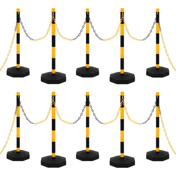 Chain Post Set with 10 m Plastic Chain - Image 22