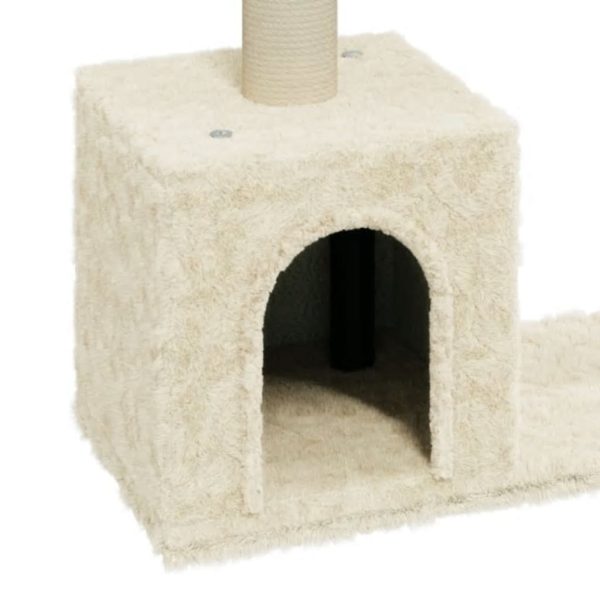 Cat Tree with Sisal Scratching Posts Cream 60 cm - Image 5