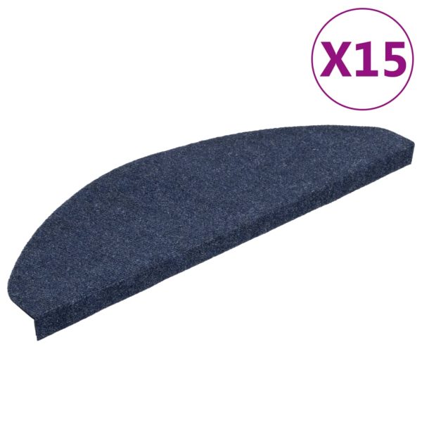 Stair Mats Self-adhesive 15 pcs 56x17x3 cm Black - Image 38