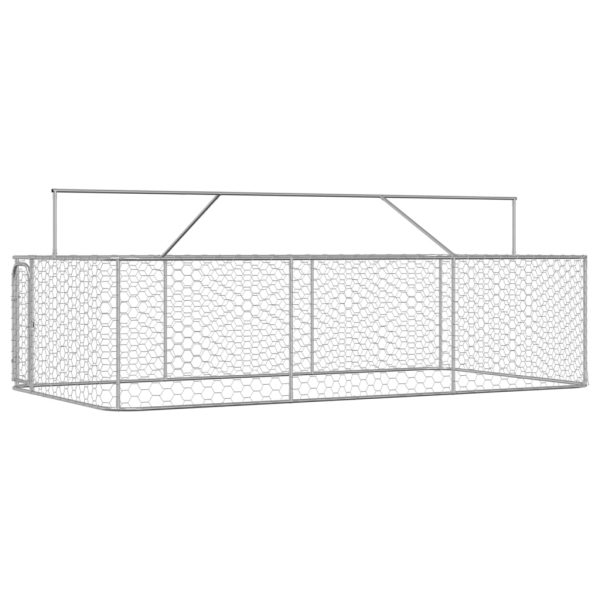 Outdoor Dog Kennel with Roof 400x200x150 cm - Image 4