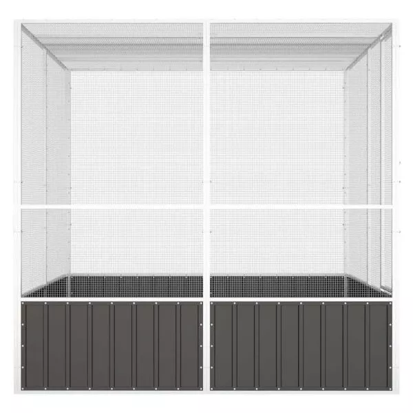 Bird Cage Anthracite 213.5x217.5x211.5 cm Galvanised Steel - Image 4