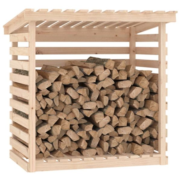 Firewood Rack 108x73x108 cm Solid Wood Pine - Image 4