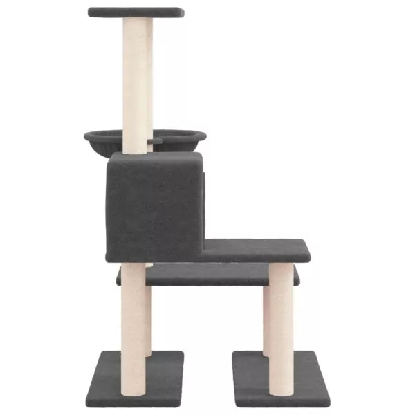 Cat Tree with Sisal Scratching Posts Cream 94.5 cm - Image 16