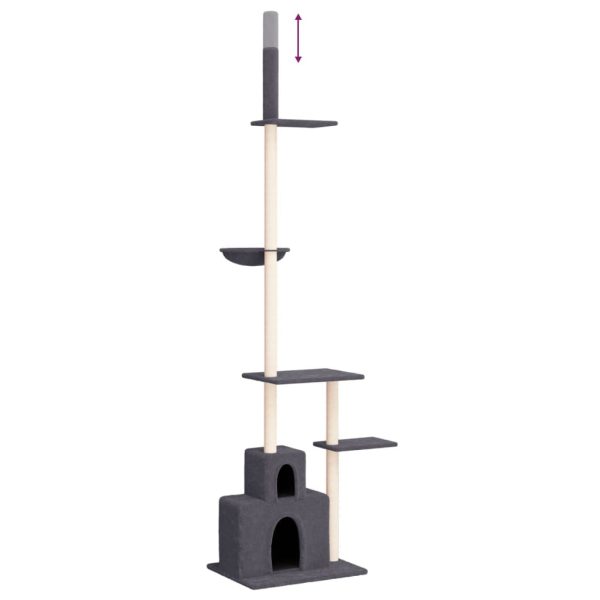 Floor to Ceiling Cat Tree Cream 250.5-276.5 cm - Image 18
