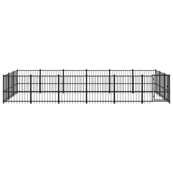 Outdoor Dog Kennel Steel 8.47 mÂ² - Image 21