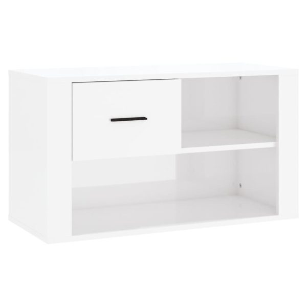 Shoe Cabinet White 80x35x45 cm Engineered Wood - Image 14