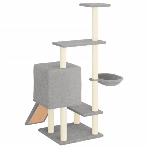 Cat Tree with Sisal Scratching Posts Cream 130.5 cm - Image 11