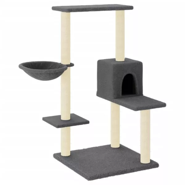 Cat Tree with Sisal Scratching Posts Cream 95 cm - Image 14