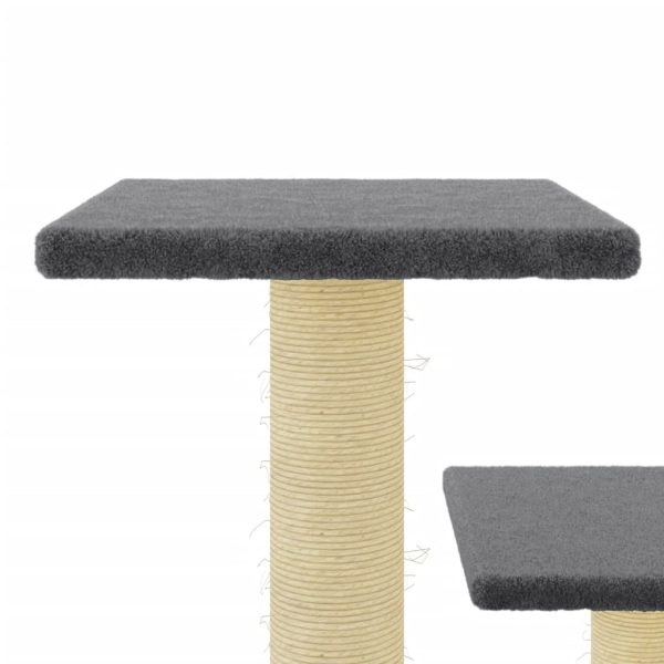 Cat Tree with Sisal Scratching Posts Cream 61 cm - Image 18
