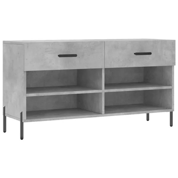 Shoe Bench White 102x35x55 cm Engineered Wood - Image 20