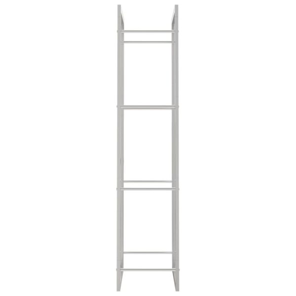 Firewood Rack Matt Black 50x28x56 cm Steel - Image 71