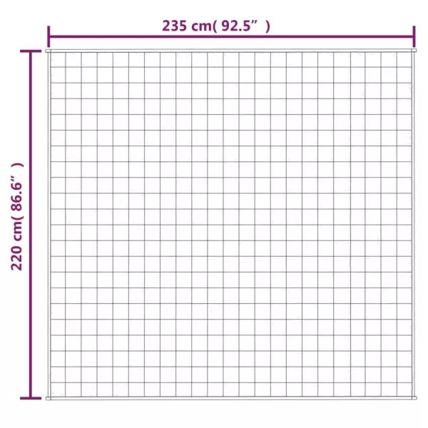 Weighted Blanket Grey 120x180 cm 5 kg Fabric - Image 282