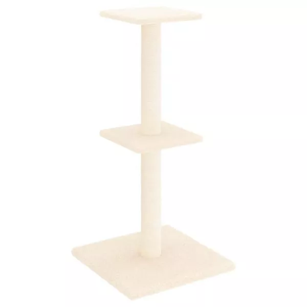 Cat Tree with Sisal Scratching Posts Cream 73 cm - Image 2