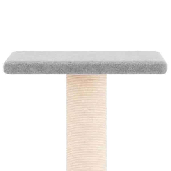 Cat Tree with Sisal Scratching Posts Cream 73 cm - Image 9