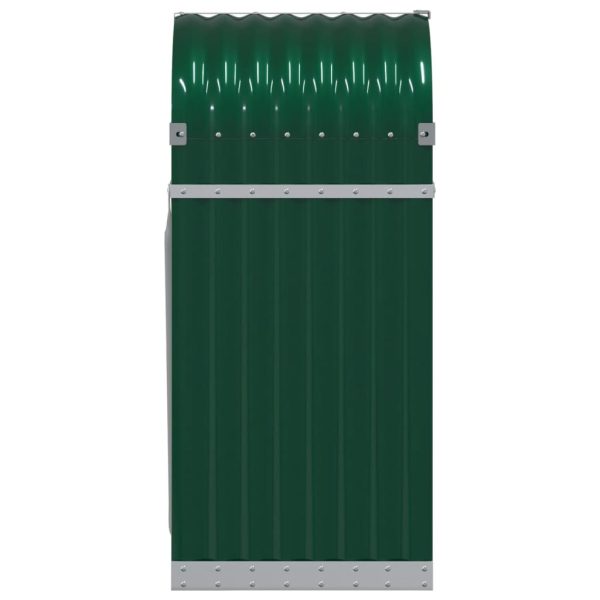 Log Holder Green 40x45x100 cm Galvanised Steel - Image 5