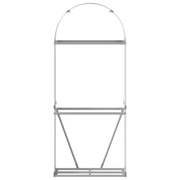 Log Holder Green 40x45x100 cm Galvanised Steel - Image 322