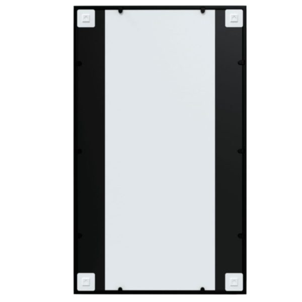 Wall Mirrors 4 pcs Black 100x60 cm Metal - Image 5