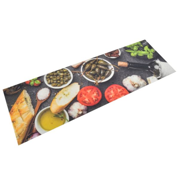 Kitchen Rug Washable Vegetables 45x150 cm Velvet - Image 81