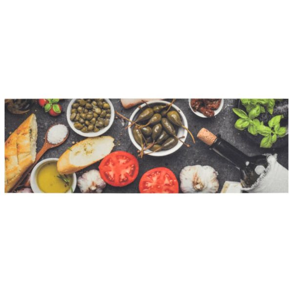 Kitchen Rug Washable Vegetables 45x150 cm Velvet - Image 82