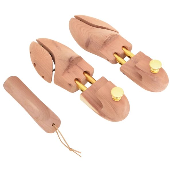 Shoe Stretcher with Shoe Horn EU 38-39 Solid Wood Cedar - Image 3