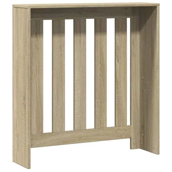 Radiator Cover White 78x20x82 cm Engineered Wood - Image 179