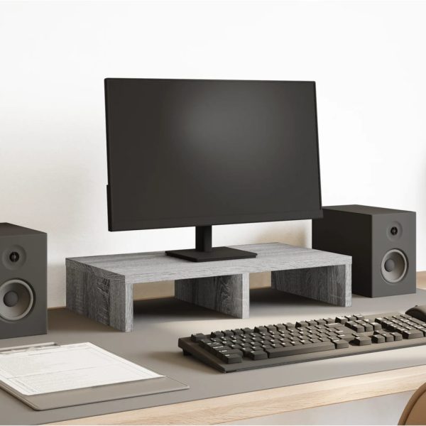 Monitor Stand White 50x27x10 cm Engineered Wood - Image 31