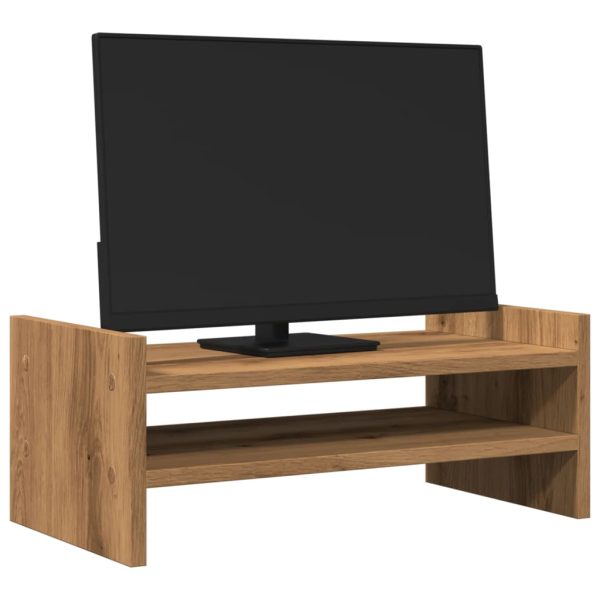 Monitor Stand Black 50x27x20 cm Engineered Wood - Image 45