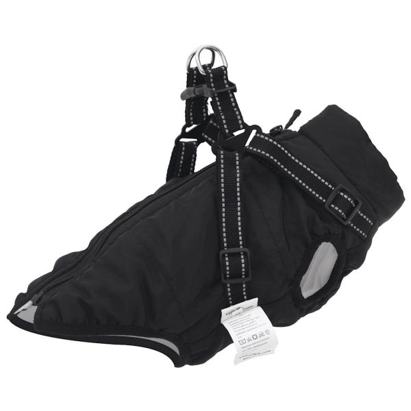 Dog Coat with Harness Waterproof Reflective Purple 4XL - Image 85