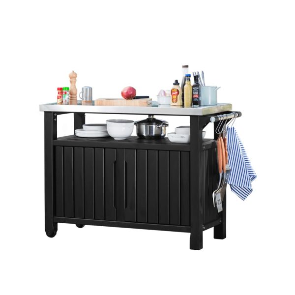 Keter Multifunctional Outdoor Table for BBQ Unity XL Woodlook - Image 4