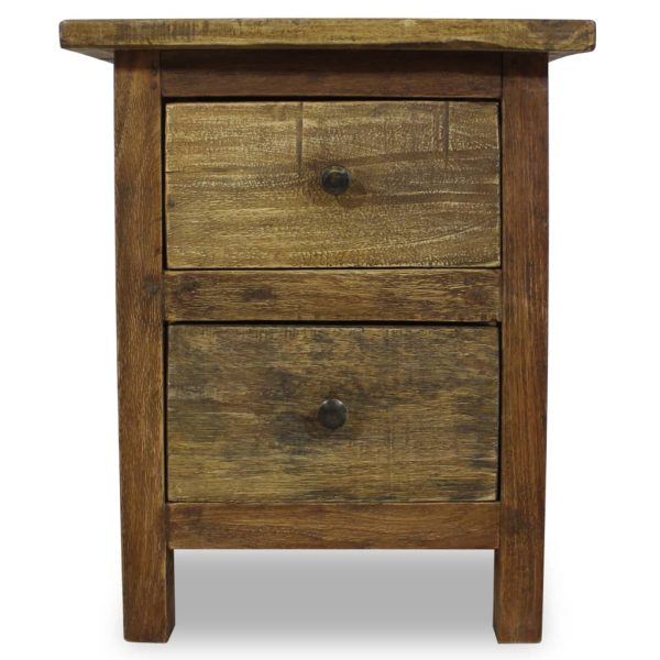 Nightstand Solid Mahogany Wood 40x30x51 cm - Image 4