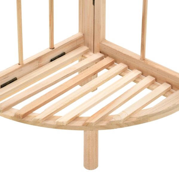 Corner Shelf Cedar Wood 27x27x110 cm - Image 4