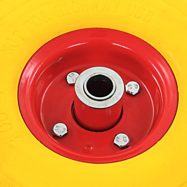 Sack Truck Wheels 4 pcs Solid PU 3.00-4 (245x82) - Image 6