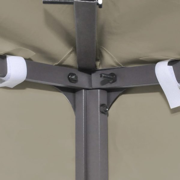 Gazebo Top Cover 310 g/mÂ² 4x3 m Beige - Image 4