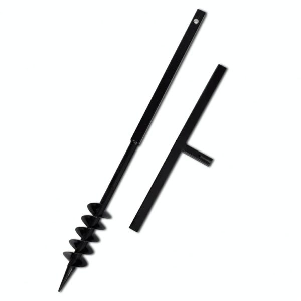 Ground Drill with Handle 200 mm with Extension Tube 13 m Steel - Image 8