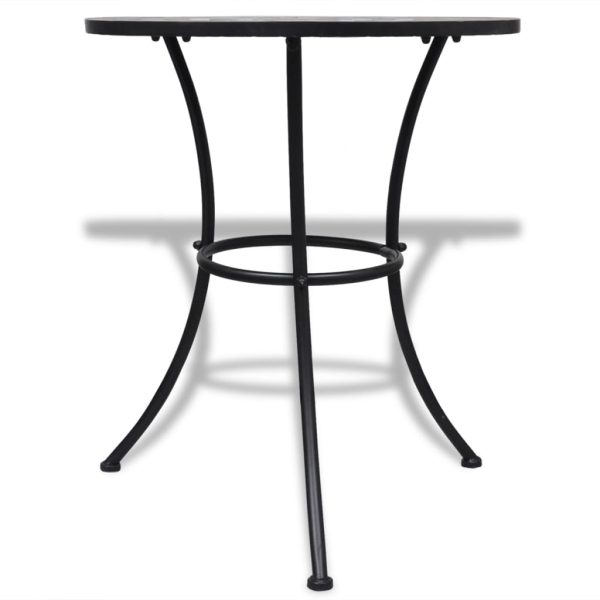Bistro Table Terracotta and White 60 cm Mosaic - Image 2
