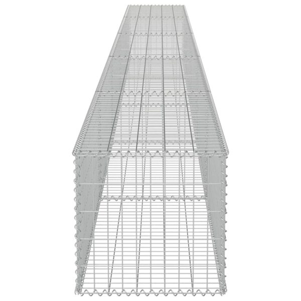 Gabion Wall with Covers Galvanised Steel 100x20x150 cm - Image 36