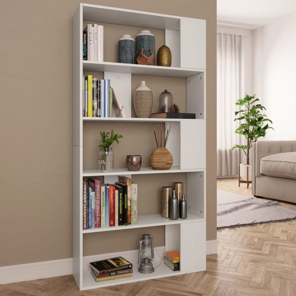 Book Cabinet/Room Divider Concrete Grey 80x24x159 cm Engineered Wood - Image 13
