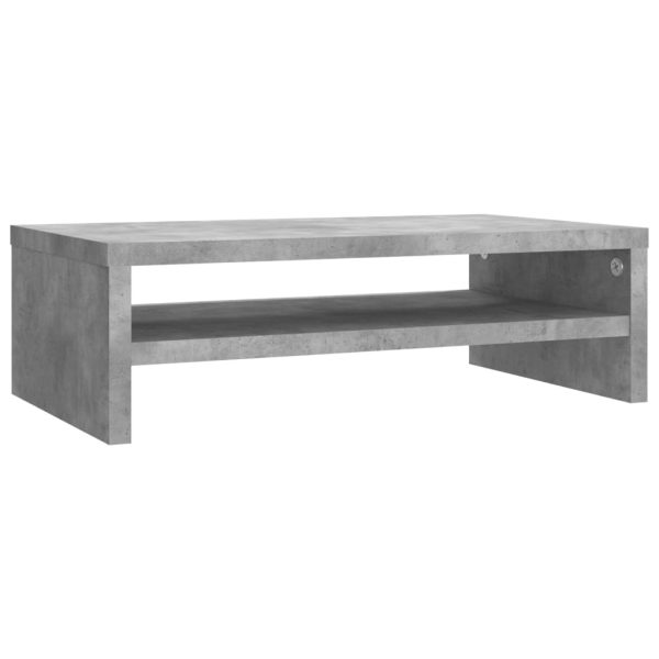 Monitor Stand Concrete Grey 42x24x13 cm Engineered Wood - Image 2