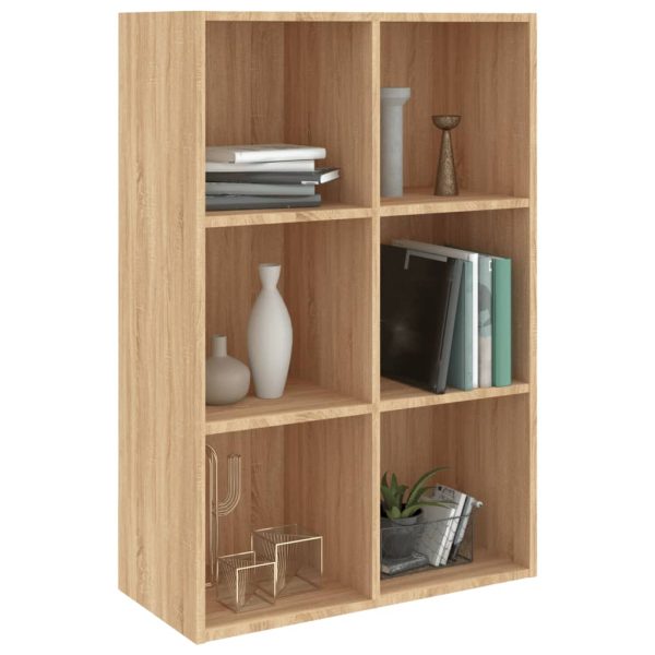 Book Cabinet/Sideboard Sonoma Oak 66x30x98 cm Engineered Wood - Image 3