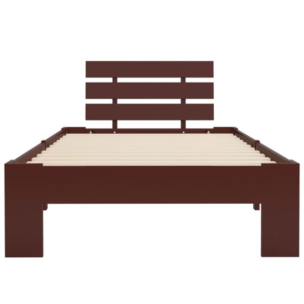 Bed Frame without Mattress 140x200cm Solid Wood Pine - Image 9