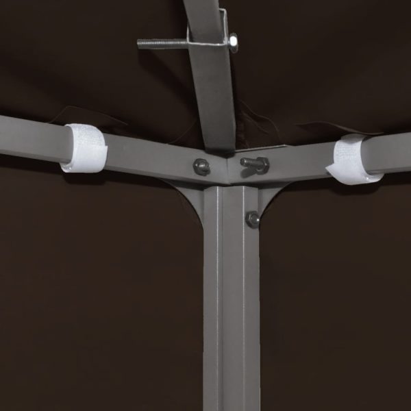 Gazebo Top Cover 310 g/mÂ² 3x3 m Brown - Image 4