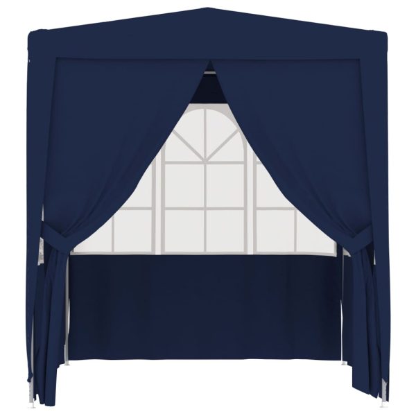 Professional Party Tent with Side Walls 2x2 m Blue 90 g/mÂ² - Image 2