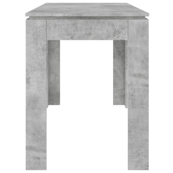 Dining Table Concrete Grey 120x60x76 cm Engineered Wood - Image 5