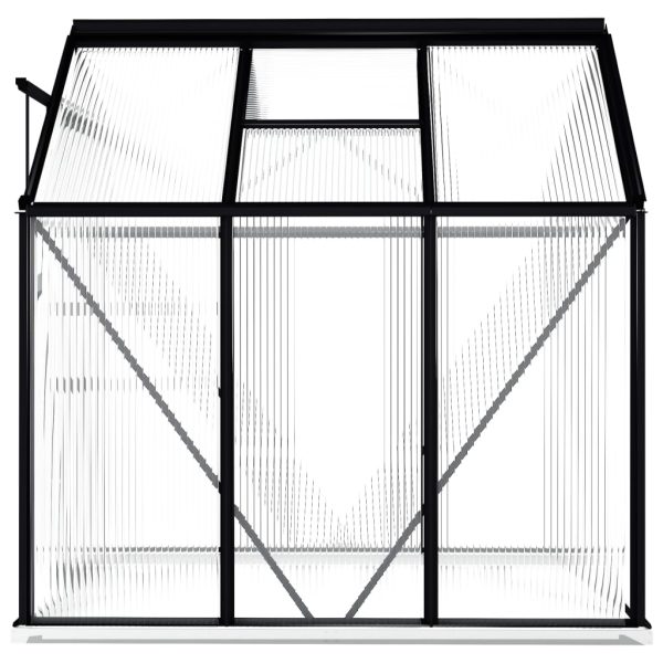 Greenhouse with Base Frame Anthracite Aluminium 3.61 mÂ² - Image 5